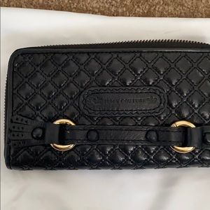 Vintage black juicy couture leather wallet